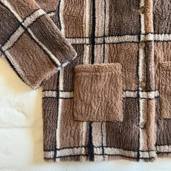 RARE Dôen Heirloom Easton Coat in Charcoal Sierra Plaid - Picture 2 of 16